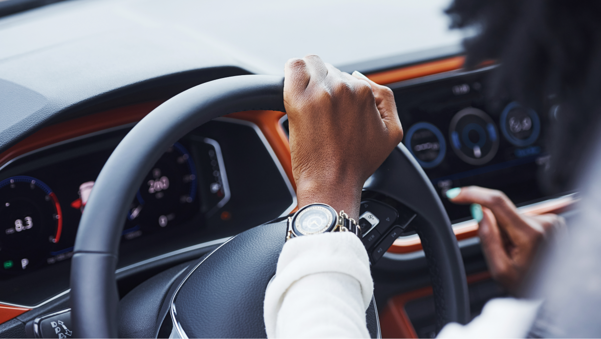 Driver Using Car Touchscreen Technology While Driving