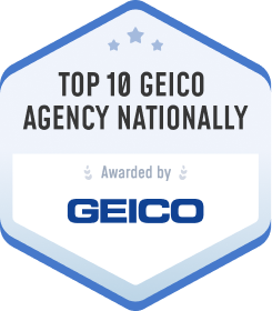 Top 10 GEICO Agency Nationally Award Badge