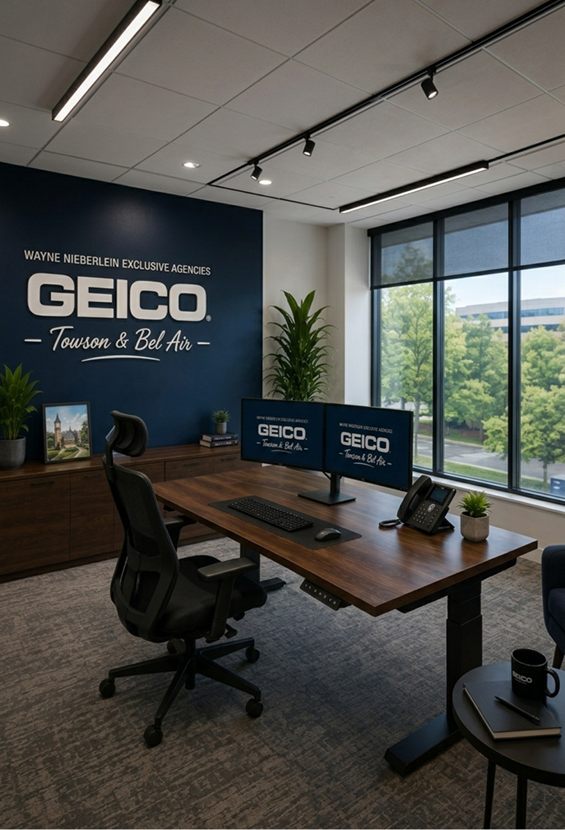 GEICO agency workspace